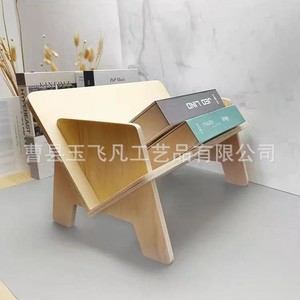 Detachable Solid Wood Bookshelf Rectangle Natural Wood Color Standing Type For Living Room Neatening <b>Storage</b> - Product Image 3