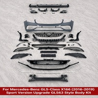 Kit de carrosserie avant et arrière style 63 pour Mercedes Benz GLS Classe X166 2016-2019, kit de conversion, vente en gros
