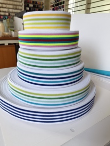 Nylon <span class=keywords><strong>Spandex</strong></span> <span class=keywords><strong>30mm</strong></span> đàn hồi Ban nhạc cổ đàn hồi Webbing với giá thấp đầy màu sắc băng đàn hồi - Product Image 6