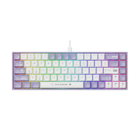 Clavier de jeu Ajazz AK680 68 touches 65% Hot Swap Clavier mécanique rétroéclairé LED