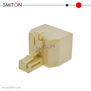 Adattatore per Presa a Muro RJ12 RJ11 Duplex, <span class=keywords><strong>Splitter</strong></span> per Doppia Linea Telefonica - Product Image 6