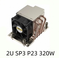 EPYC7001/7002/7003/9004 SP3/LGA4094 SP3 SP5 LGA 2011 4/5 ailettes en aluminium de caloduc CPU 2U serveur dissipateur thermique Cooper CPU refroidisseur