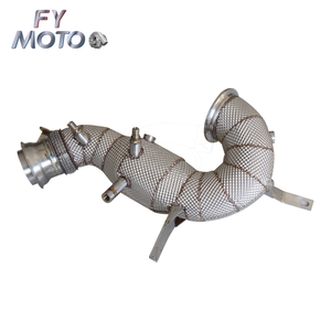 Tuyau d'échappement pour <span class=keywords><strong>AMG</strong></span> X290 GT43 GT50 GT53 / W213 E53 C257 CLS43 CLS53 / W167 GLE53 OPF / GPF avec bouclier thermique - Product Image 2