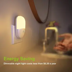 Enchufe de inducción LED, luz nocturna pequeña para iluminación interior, luz de pared para el hogar, ahorro de energía