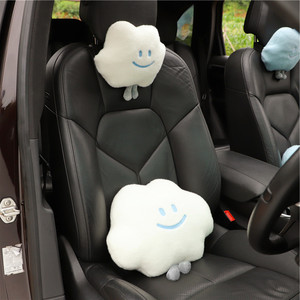 หมอนรองคอรถยนต์รูปทรงกลม ยี่ห้อ Cloud Smile ผลิตจากผ้าพลัฌ ซักได้ ใช้สำหรับเบาะรถยนต์ - Product Image 2