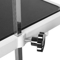 Table de toilettage professionnelle Shernbao FT-808 pour chiens et chats, alimentée par batterie, sûre et pratique, avec système d'élimination des poils.