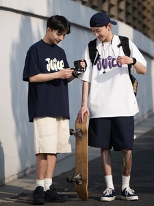 เสื้อยืดแขนสั้นทรงโอเวอร์ไซส์สำหรับผู้ชาย <span class=keywords><strong>GQ</strong></span> ผ้าฝ้าย 100% น้ำหนัก 200 กรัม ผ้าถักเนื้อหนา พิมพ์ลายซิลค์สกรีน ปักลาย - Product Image 2