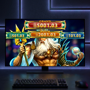 Máquina de Videojuegos Vertical de Lujo Poseidon God War con Pantalla Táctil, Funciona con Monedas de 5V, Inglés, 1 Año de Garantía, 5 Carretes, 50 Líneas - Product Image 2