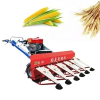 Moissonneuse-batteuse compacte à moteur diesel pour riz, blé, herbe et paille