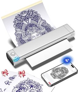 Mini máquina de papel portátil pequeño M08F tatuaje impresión carta tamaño Phomemo A4 impresora térmica tatuaje plantilla impresora - Product Image 1