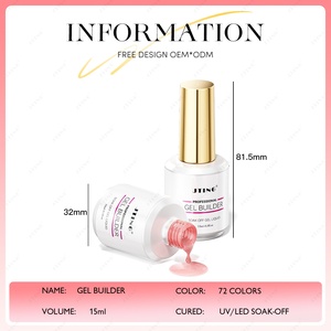 JTING Gel Constructeur 72 Couleurs 15ml, Gel UV LED Soak Off en Bouteille pour Renforcement et Extension des Ongles en Salon - Product Image 4