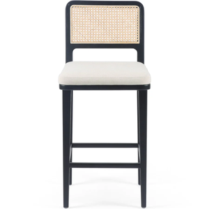 Taburete de Barra Veka Cane, Taburete Alto Resistente de Haya Maciza para Bar en Casa y Comedor - Product Image 1
