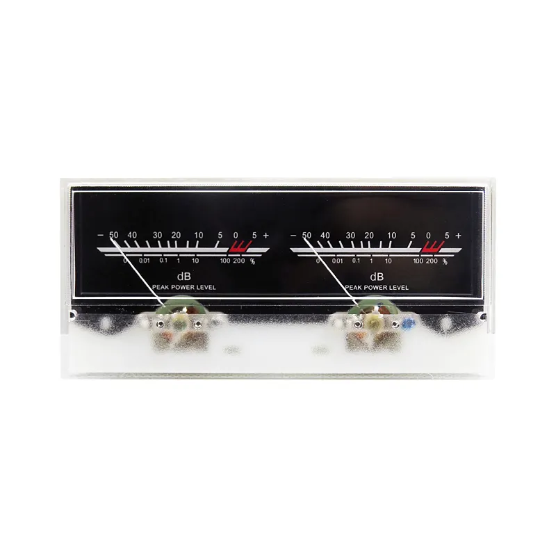 AMPLIFICADOR DE Audio estéreo VU de doble puntero, indicador de nivel de sonido DB, retroiluminación ajustable con placa de controlador para AMP