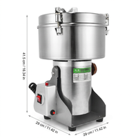 Machine à moudre les grains secs, moulin à poudre électrique domestique et industriel pour épices, capacité 2500g