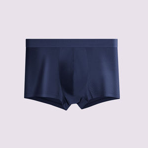 Vente en Gros de Sous-Vêtements de Tronc en <span class=keywords><strong>Microfibre</strong></span> pour Hommes de Taille Moyenne Caleçon en Soie Glacée Confortable Doux Respirant <span class=keywords><strong>Slip</strong></span> <span class=keywords><strong>sans</strong></span> <span class=keywords><strong>Couture</strong></span> Logo Lettre de Taille - Product Image 6
