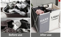 Panier à linge en tissu Oxford à prix abordable, imperméable, pliable, sac de rangement peu encombrant pour la maison et les voyages