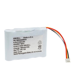 RC1800AA05AA RHINO PODER DE ALTA QUALIDADE 6V 2100mAh Ni-MH Bateria de Substituição para Agilia Fresenius Kabi RC1800AA05AA - Product Image 3