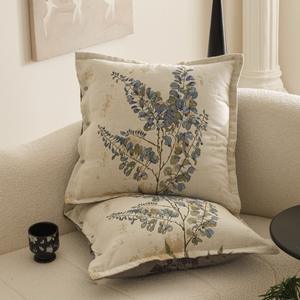 หมอนผ้ากอซคอตตอนแท้หมอนรองเอวถอดออกได้และซักได้สำหรับห้องนั่งเล่นห้องนอนรถหมอนสี่เหลี่ยม - Product Image 1