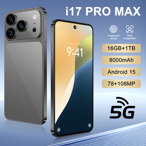 I 17 Pro Max 5G Smartphone Cinese, Octa Core, Tripla Fotocamera 108MP, 16GB+1TB, Batteria Oltre 8000mAh, Ricarica Rapida, Vendita Transfrontaliera - Product Image 1