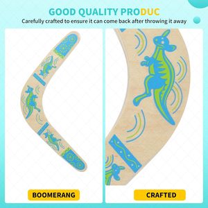 Boomerang en bois australien authentique fait à la main de qualité supérieure en forme de V pour enfants jouet de plein air Boomerang enfants - Product Image 6