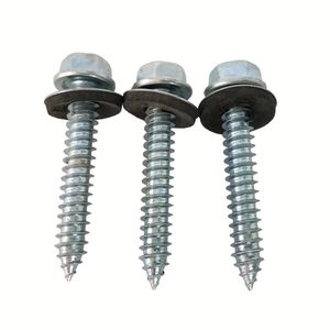 Vis autoperceuse pour toiture DIN7504K 14 en acier inoxydable au carbone avec tête hexagonale et rondelle en caoutchouc EPDM pour la construction - Product Image 1