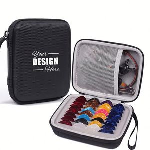 Étui personnalisé pour plectres de guitare - Compatible Fender, D'Addario, Jim Dunlop et plus, pochette de rangement toutes tailles, sac noir - Product Image 1