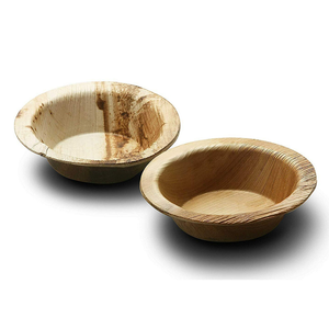 Haute qualité 100% compostable biodégradable écologique jetable apéritif assiettes à Dessert assiette en feuille de palmier - Product Image 4