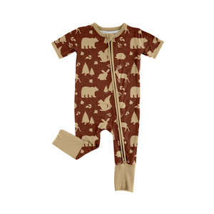 Combinaison bébé fille rose pastèque à manches volantées, modèle SR4187, vente en gros - Product Image 5