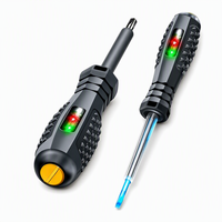 Tournevis testeur électricien super puissant à couple élevé, affichage LED haute luminosité, 12V-250V AC/DC, précision 0,01%+1, ABS durable