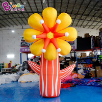 Fleurs gonflables publicitaires, ballon gonflable personnalisé, lotus gonflable géant, fleur artificielle gonflable pour la décoration de mariage et de fête
