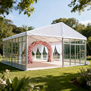 Tente d'exposition pour mariage sur la plage, largeur <span class=keywords><strong>de</strong></span> 6 m, petite fête, événement, cadre en aluminium élégant, imperméable, <span class=keywords><strong>location</strong></span> commerciale en extérieur - Product Image 1