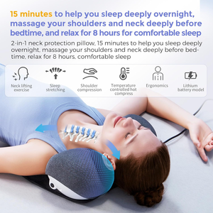 Dispositivo Elettrico di Trazione Cervicale con Immagini e Video HD, Massaggio con Airbag <span class=keywords><strong>per</strong></span> Alleviare la Rigidità del Collo a Casa - Product Image 1