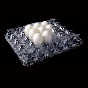 Boîtes d'emballage en carton pour œufs en plastique PET transparent à 30 alvéoles, fabriquées à partir de matériaux recyclés, pour le stockage des œufs - Product Image 4