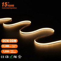 Bande LED COB LEOMAY, fabricant Tuya, 12V, 5m, flexible, blanc chaud, rétroéclairage TV, 486 LED/m, bande LED COB intelligente