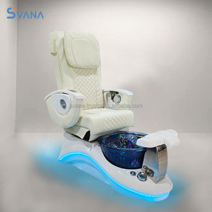 Sillas de pedicura rosas sin fontanería con masaje - Product Image 3