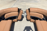 Bateau ponton en aluminium Kinocean de 22 pieds, yacht de sport de luxe avec moteur hors-bord et arche électrique pour les loisirs en famille et les croisières