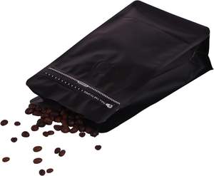 Sacs d'emballage de café à fond plat vides en plastique imprimés personnalisés de 250g 500g 1kg pour pochettes de grains de supermarché - Product Image 1