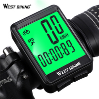 Inbike — compteur filaire et sans fil avec grand écran de vélo, GPS, odomètre, chronomètre, indique la vitesse, ordinateur numérique de bicyclette, modèle