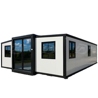 Maison conteneur préfabriquée de luxe pliable de 40 pieds - Isolée et étanche, conception modulaire portable avec structure en acier