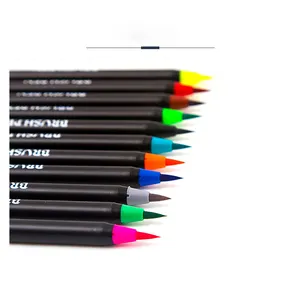 Kunstmarker sortiert 72 Farben ungiftig wasserfarben-basiert Tinte Pinselspitze Alkohol-Marker-Stift