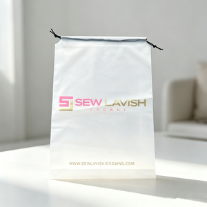 ถุงผ้ารูดปิดแบบด้านสำหรับเก็บเสื้อผ้า พิมพ์โลโก้ตามสั่ง สายรูดสีดำ - Product Image 2