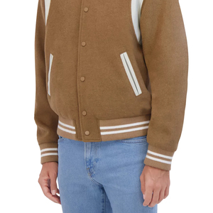 Chaquetas de hombre de cuello alto Varsity logotipo personalizado impresión peso ligero cómodo invierno desgaste High Street Hombre, chaqueta para hombre - Product Image 4