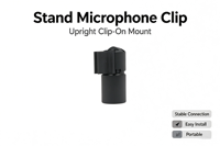 Support de microphone C-4099 à clipser pour guitare, basse, violoncelle, violon, piano, batterie et performances au piano