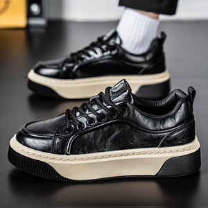 Nouvelles baskets de course basses noires respirantes à lacets pour l'automne – Tendance, polyvalentes, semelle souple, chaussures de sport décontractées - Product Image 4