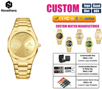 Montre de luxe sportive 813 avec cadran en calligraphie arabe, boîtier en alliage, bracelet en alliage, étanche 3BAR, montre à quartz pour homme avec date automatique