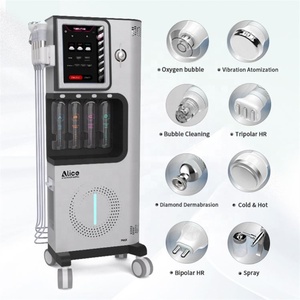 Appareil de soin du visage par hydrodermabrasion, microdermabrasion 8 en 1, appareil de soin du visage Hydro Facial, Dermaspa Aqua Peel Alica Small Bubble - Product Image 4