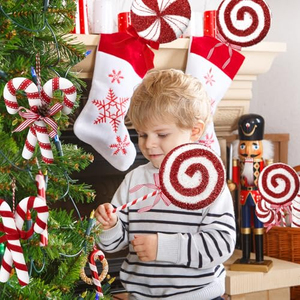 Xmas Party Decor Candy Mixed Sizes Large Lollipop Christmas Decorations Candy Christmas Ornaments for Christmas <b>Tree</b> Home Decor - Product Image 5