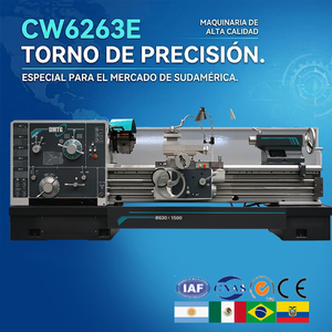 Torno <span class=keywords><strong>Mecánico</strong></span> Horizontal Manual de Metal de 2000mm de Longitud Central, 220V, Precio Competitivo, Certificación CE, Brasil - Product Image 1