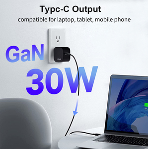 Adaptador de corriente tipo C QC 3,0, <span class=keywords><strong>cargador</strong></span> de pared de carga rápida PD30W GaN con Cable para <span class=keywords><strong>Apple</strong></span> <span class=keywords><strong>iPhone</strong></span> 12 <span class=keywords><strong>Pro</strong></span> max <span class=keywords><strong>11</strong></span> - Product Image 4