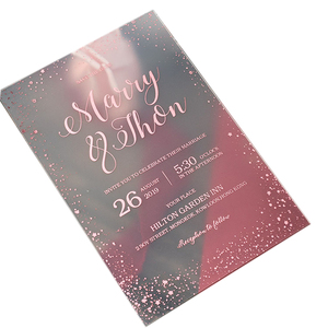 Invitations de <span class=keywords><strong>mariage</strong></span> en acrylique <span class=keywords><strong>arabe</strong></span> « Eid Mubarak » très vendues avec carte en acrylique miroir doré - Product Image 6